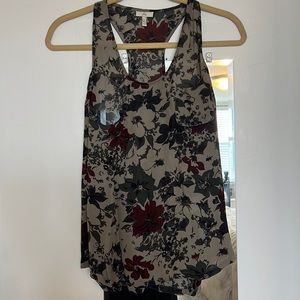 Joie women’s floral print racerback tank. Barely worn- great condition! Sz M